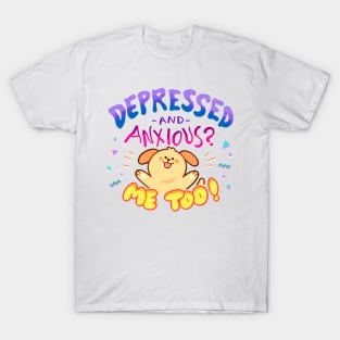 Depressed and Anxious Doggo T-Shirt